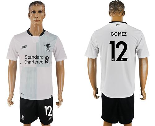Liverpool #12 Gomez Away Soccer Club Jersey